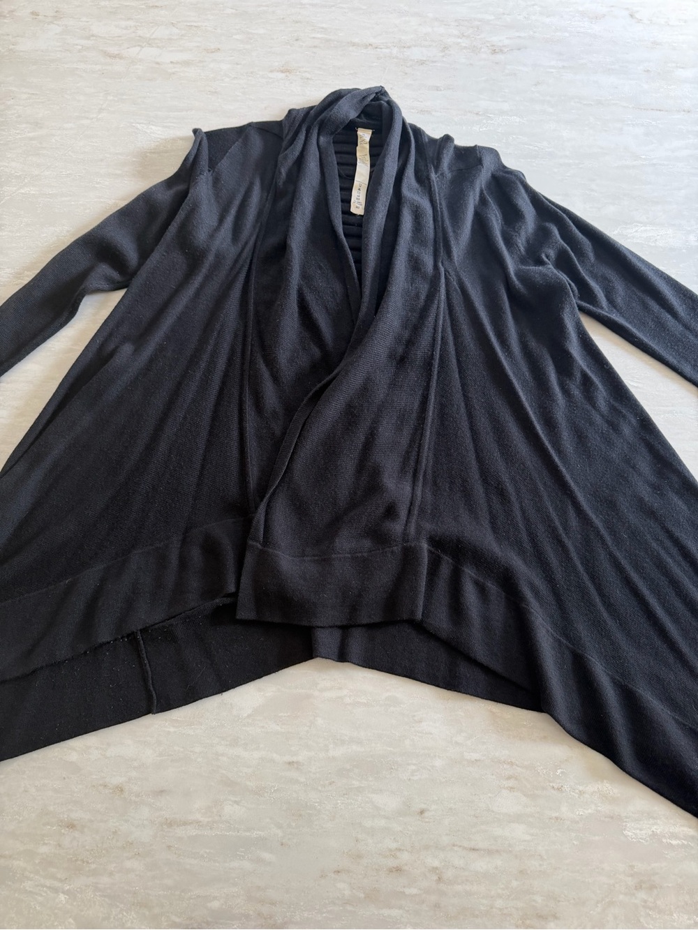 lululemon athletica Black Open-Front Draped Cardigan - Picture 2 of 13